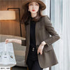 Blazers Women Chic 2023 Korean Long-sleeve Harajuku Solid Color Lapel Loose Office Single-button Blazers Outerwear