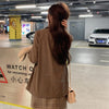 Blazers Women Chic Solid Korean Teens Long-sleeve Harajuku Loose Office Single-button Spring Stylish Breathable Thin