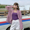 Blazers Women Ins Korean Style Thin Perspective Sun Protection Oversize Long Sleeve Outerwear Stylish Jacket Popular Womens