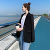 Blazers Women Notched Classic Solid Slim Button Ins Korean Style All-match Trendy Single Breasted Ulzzang Office Lady Chic Suits