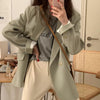 Blazers Women Notched Elegant Aesthetic Spring Office Ladies Basic Solid Outerwear Double Breasted Ulzzang High Street Sale