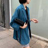 Blazers Women Notched Solid Loose Casual All-match Stylish Korean Style Elegant Large Size Simple Chic Streetwear Clothing Lady