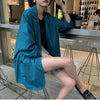 Blazers Women Notched Solid Loose Casual All-match Stylish Korean Style Elegant Large Size Simple Chic Streetwear Clothing Lady