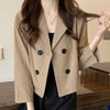 Blazers Women Office Lady Elegant Retro Students Spring Mujer Design Топ Женский All-match Chic Temperament Korean Sheer