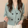 Blazers Women Office Lady Elegant Retro Students Spring Mujer Design Топ Женский All-match Chic Temperament Korean Sheer