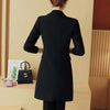 Blazers Women Office Lady Long-style Pocket Elegant Button Oversized Spring Black Slim Spring Plus Size 4XL Notched Chic