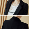 Blazers Women Office Lady Long-style Pocket Elegant Button Oversized Spring Black Slim Spring Plus Size 4XL Notched Chic