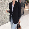 Blazers Women Office Lady Spring Oversized Clothes Single Breasted Loose Temperament All-match Ulzzang 2022 Outwear College New