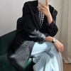 Blazers Women Outerwear Autumn Loose Long Sleeve Elegant Ladies  Leisure College Street Ulzzang Design Chic