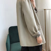 Blazers Women Outerwear Autumn Loose Long Sleeve Elegant Ladies  Leisure College Street Ulzzang Design Chic