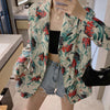 Blazers Women Plus Size Retros Print Spring Autumn Outwear Korean Style Temperament Loose All-match Long Sleeve Harajuku
