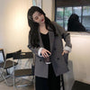 Blazers Women Pure Color Simple Basic Leisure Korean Style College Elegant Outwear Loose Temperament Ladies Cozy Newly