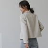 Blazers Women Pure Temperament Spring Stylish High Street Mujer Clothes Causal Outwear All-match Basic Elegant Simple