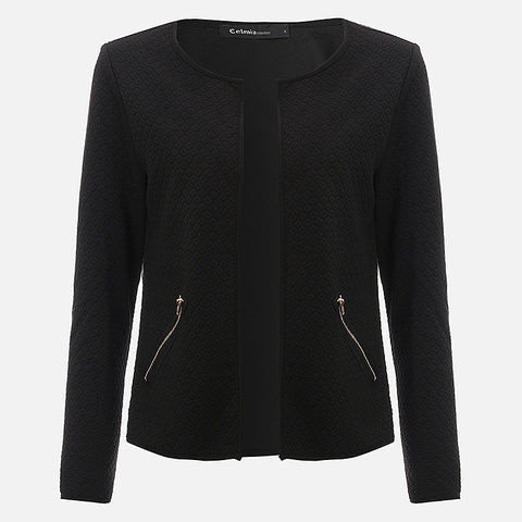 Blazers Women Short Jacket Autumn Plaid Coat Casual Slim Suit Cardigan Winter Blazer Feminino Grey Outwear Plus Size