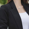 Blazers Women Slim Elegant Solid Simple Office Ladies Korean Style Long Sleeve Single Button Daily Womens Casual Work