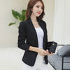 Blazers Women Slim Elegant Solid Simple Office Ladies Korean Style Long Sleeve Single Button Daily Womens Casual Work