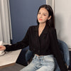Blazers Women Solid Cropped Simple Elegant Spring 3 Colors Casual Office Lady Basic Outwear Ulzzang Popular Double Breasted Ins