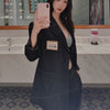 Blazers Women Solid Elegant Baggy Simple Chic Streetwear Femme Clothing All-match Spring Autumn Long Sleeve Notched New