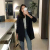 Blazers Women Solid Office Ladies Double Breasted All-match Korean Style Casual Daily Spring Autumn Clothing Chic Popular Ins