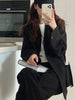 Blazers Women Solid Office Lady Elegant All-match Students Simple Korean Loose Lovely Retro Spring Mujer Sale