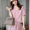 Blazers Women Solid Office Lady Simple Elegant Gentle V-neck All-match Leisure Pockets Female Outwear Cozy Ins Design Bf Cropped