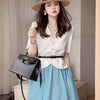 Blazers Women Solid Office Lady Simple Elegant Gentle V-neck All-match Leisure Pockets Female Outwear Cozy Ins Design Bf Cropped