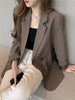 Blazers Women Solid Outwear Loose Elegant Casual Long Sleeve Elegant Retro All-match Spring Comfortable Tops New
