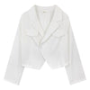 Blazers Women Solid Simple Chic Autumn Outwear Basic Notched Femme Crops Fit Double Breasted Ulzzang Daily Elegant Mujer