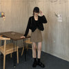 Blazers Women Solid Simple Chic Autumn Outwear Basic Notched Femme Crops Fit Double Breasted Ulzzang Daily Elegant Mujer