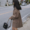 Blazers Women Solid Simple Retro Office Lady Elegant Buttons Drape Stylish Streetwear Casual Loose Ulzzang Chic Cozy New