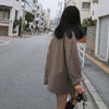 Blazers Women Solid Simple Retro Office Lady Elegant Buttons Drape Stylish Streetwear Casual Loose Ulzzang Chic Cozy New