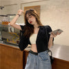 Blazers Women Solid Thin Summer Crop Cool Sexy Streetwear College Ulzzang Design Basic All-match Mujer De Moda Casual