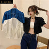 Blazers Women Solid Thin Summer Crop Cool Sexy Streetwear College Ulzzang Design Basic All-match Mujer De Moda Casual