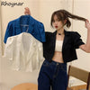 Blazers Women Solid Thin Summer Crop Cool Sexy Streetwear College Ulzzang Design Basic All-match Mujer De Moda Casual