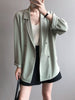Blazers Women Solid Thin Summer Sun-proof Casual Loose Cool Chic Retro Harajuku Streetwear All-match Daily Female Gentle Youth