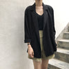 Blazers Women Solid Thin Summer Sun-proof Casual Loose Cool Chic Retro Harajuku Streetwear All-match Daily Female Gentle Youth