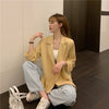 Blazers Women Spring 5 Colors Simple Solid Office Lady Formal Leisure Clothing Female Elegant Pockets Double-breasted Ulzzang