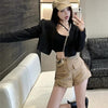 Blazers Women Spring Daily Elegant Streetwear Vintage Female Cool Simple Solid Korean Style Leisure Soft Fit All-match Chic