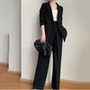 Blazers Women Spring Elegant Office Lady Minimalist Retro Double Breasted Temperament Femme Classic Popular Outwear Chic Soft