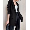 Blazers Women Spring Elegant Office Lady Minimalist Retro Double Breasted Temperament Femme Classic Popular Outwear Chic Soft