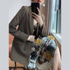 Blazers Women Spring Elegant Office Lady Minimalist Retro Double Breasted Temperament Femme Classic Popular Outwear Chic Soft