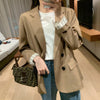Blazers Women Spring Fall Casual Loose Retro Single Breasted Trendy Chic Korean Style Streetwear Elegant Outwear All-match Suits