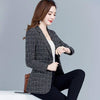 Blazers Women Spring Plaid Korean Style Single-breasted Office Ladies Loose XL-5XL Casual Elegant Womens Outwear Chic
