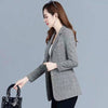 Blazers Women Spring Plaid Korean Style Single-breasted Office Ladies Loose XL-5XL Casual Elegant Womens Outwear Chic
