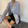 Blazers Women Spring Temperament Pure Aesthetic Popular All-match Elegant Mujer Clothes Office Lady Simple Design Teens