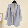 Blazers Women Thin Loose Sunscreen Notched All-match Office Summer Solid Simple s Korean Style Mujer