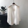 Blazers Women Thin Tender Causal High Street Office-look Ladies Summer Solid All-match Basic Notched Outwear Korean Sun-proof