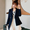 Blazers Women Trendy Double-Breasted Korean Style Soft Ladies  Casual Womens 2022 Clothing Outdoor Daily