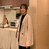 Blazers Women Unisex Chic Light Soft Aesthetic Harajuku Ladies Clothing Spring Streetwear Fall Outwear Long Sleeve Notched Solid