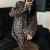 Blazers Women Unisex Leopard Vintage Female Harajuku Outwear Long Sleeve Spring Autumn Loose Casual Trendy Retro Mujer Students